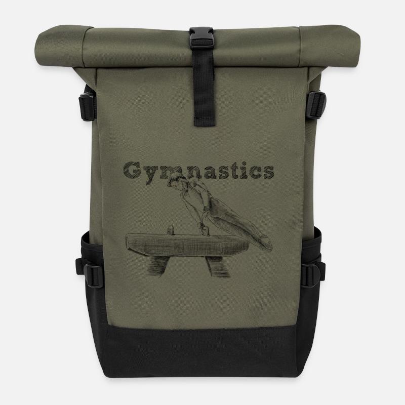 Pauschenpferd - Rolltop Rucksack - Olive/Schwarz