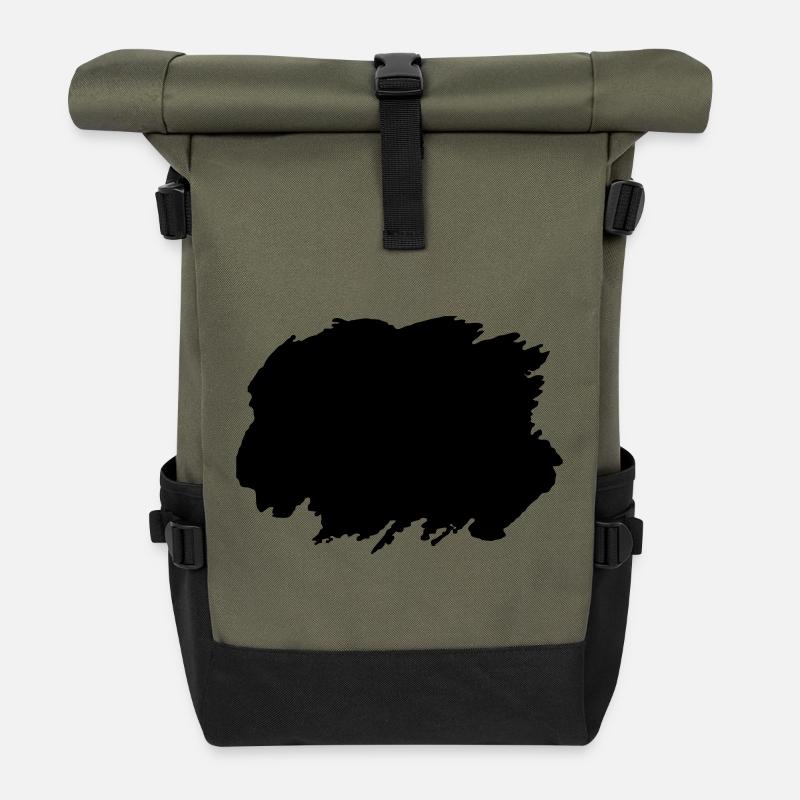 NÄHARBEIT - Rolltop Rucksack - Olive/Schwarz