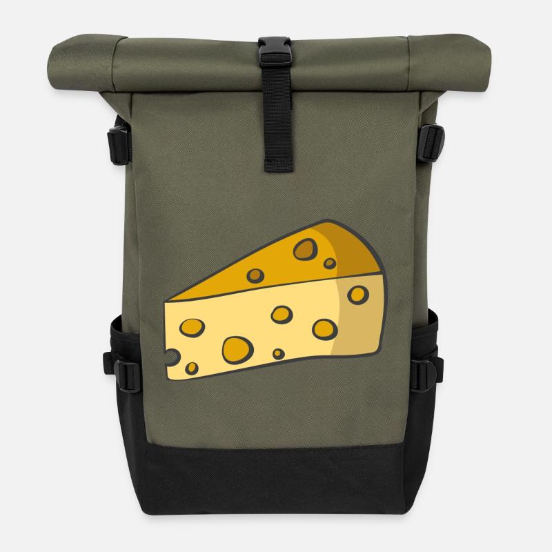 Käse - Rolltop Rucksack - Olive/Schwarz