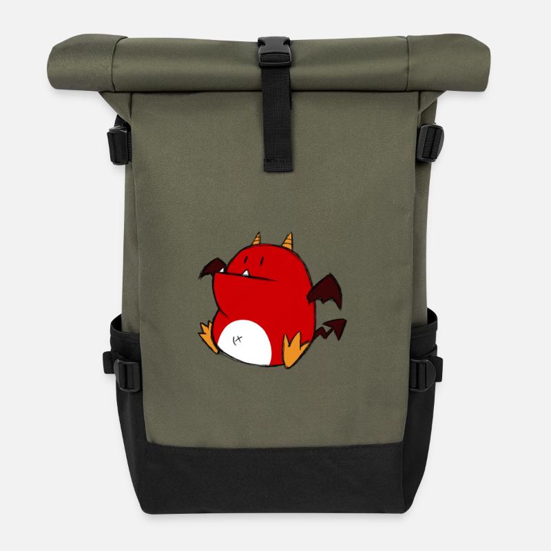 Monster - Rolltop Rucksack - Olive/Schwarz