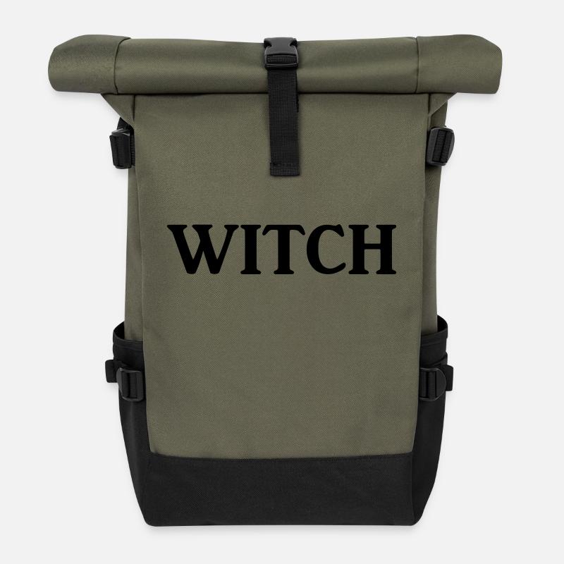 witch - Rolltop Rucksack - Olive/Schwarz