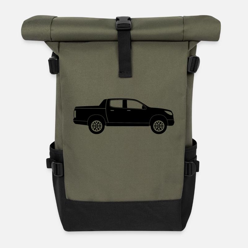 Pick-up Truck - Sac à dos roll top - olive/noir