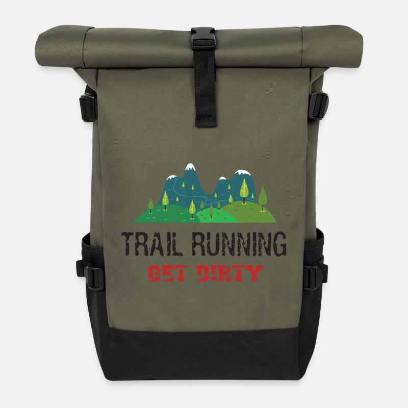 Trail Running - Se salir! - Sac à dos roll top - olive/noir