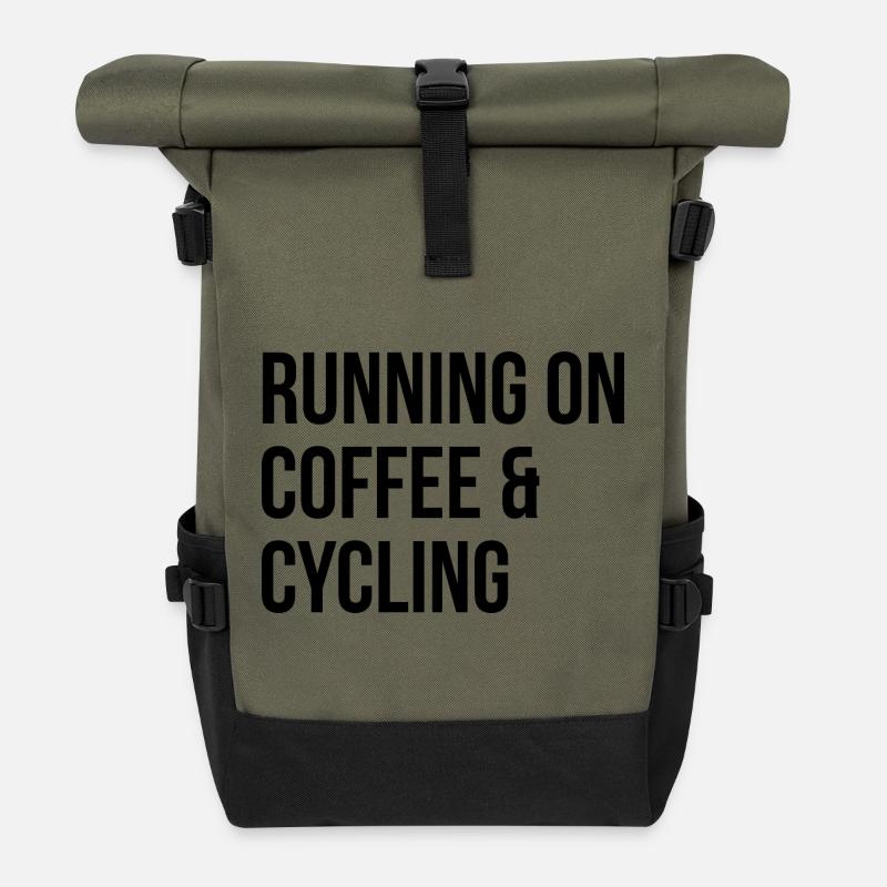 Cycling - Roll Top Backpack - olive/black