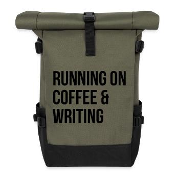 Author - Roll Top Backpack - olive/black - Front