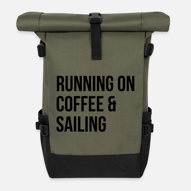 Segeln - Rolltop Rucksack - Olive/Schwarz