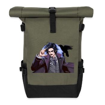Magicien nocturne au clair de lune - Sac à dos roll top - olive/noir - Devant
