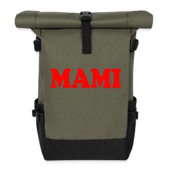 Mami - Rolltop Rucksack - Olive/Schwarz - Vorne