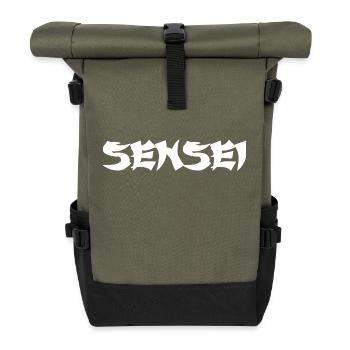 Japanese Sensei - Roll Top Backpack - olive/black - Front