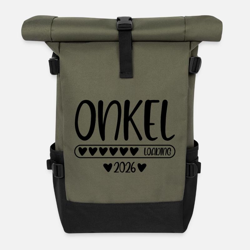 Onkel 2026 loading - Rolltop Rucksack - Olive/Schwarz
