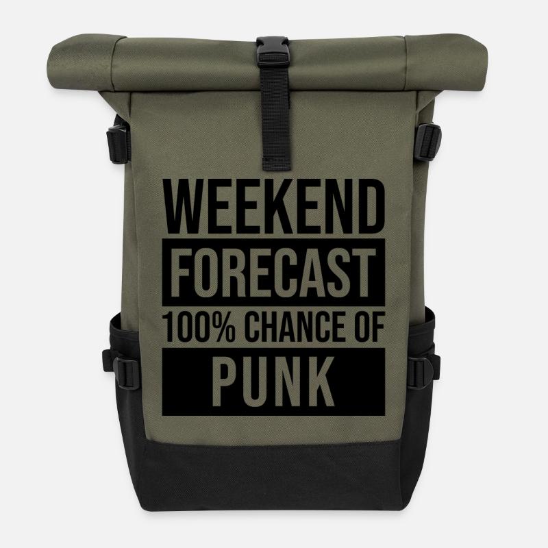 Punk - Rolltop Rucksack - Olive/Schwarz