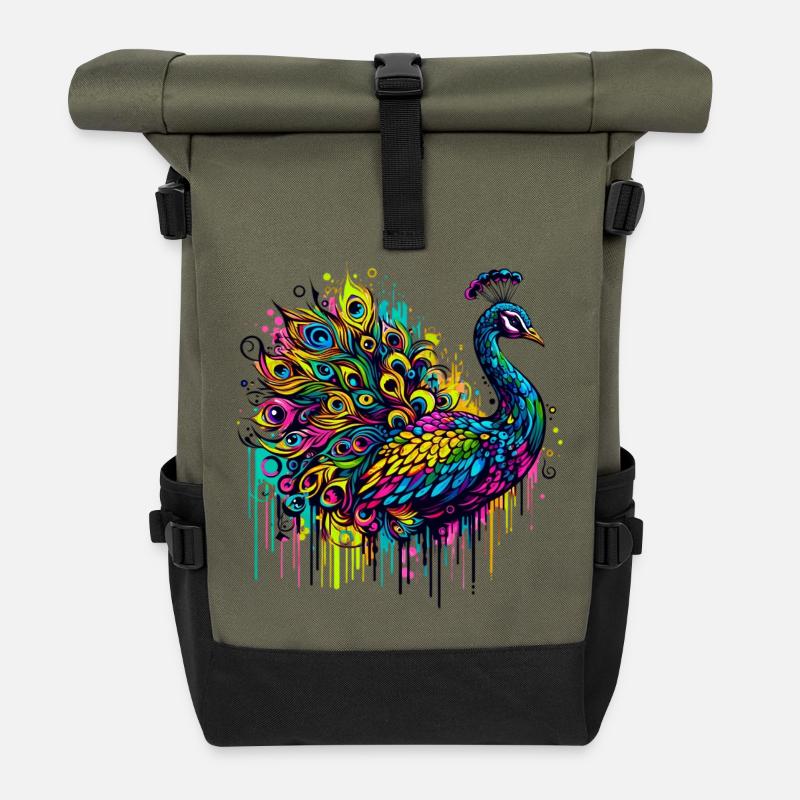 Pfau - Rolltop Rucksack - Olive/Schwarz