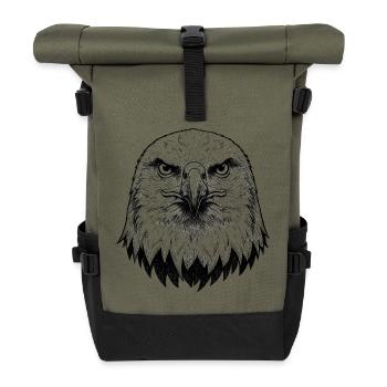 Eagle - Roll Top Backpack - olive/black - Front