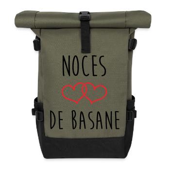 Sheepskin Wedding 31 years of marriage - Roll Top Backpack - olive/black - Front