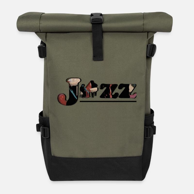 Jazz - Sac à dos roll top - olive/noir