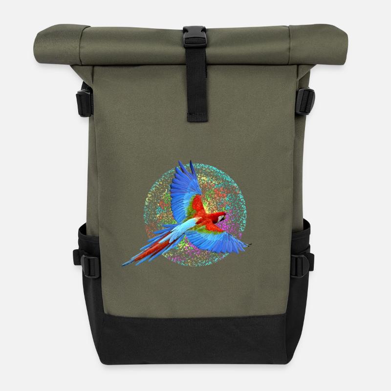 Parrot - Roll Top Backpack - olive/black
