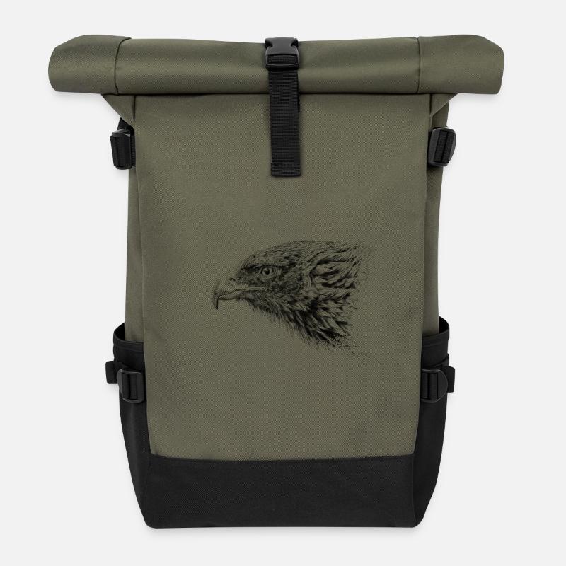 Adler - Rolltop Rucksack - Olive/Schwarz