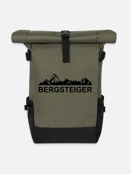 bergsteiger - Rolltop Rucksack - Olive/Schwarz