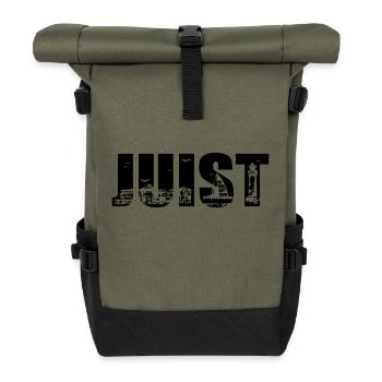 Juist Skyline - Rolltop Rucksack - Olive/Schwarz - Vorne