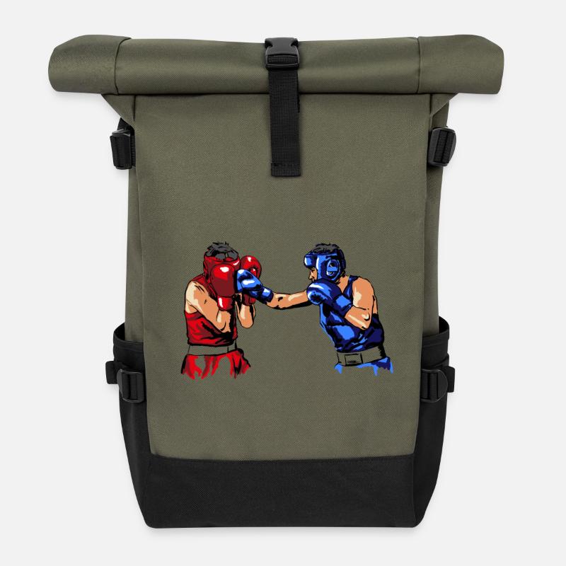 Boxing - Rolltop Rucksack - Olive/Schwarz