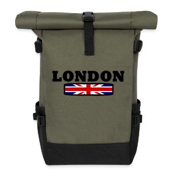 Londres - Sac à dos roll top - olive/noir - Devant