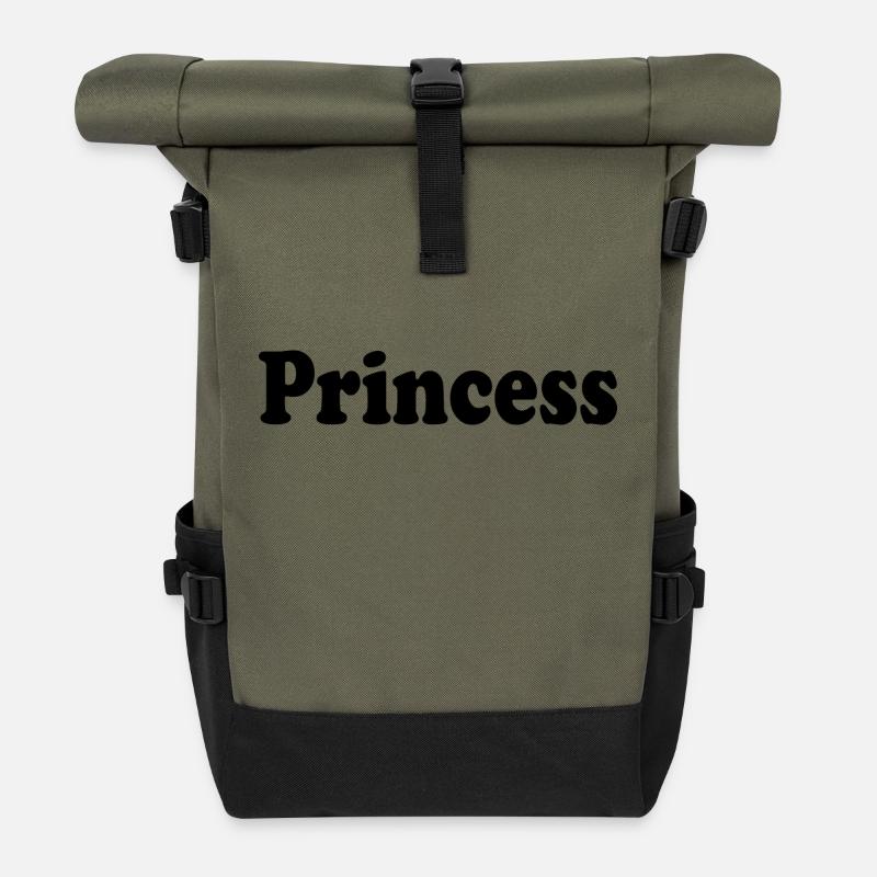Princess - Rolltop Rucksack - Olive/Schwarz
