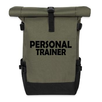 Personal trainer - Roll Top Backpack - olive/black - Front