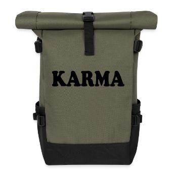 Karma - Sac à dos roll top - olive/noir - Devant