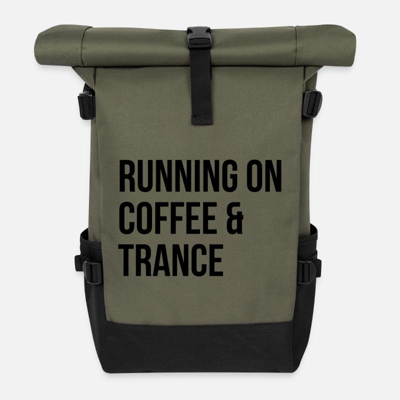 Trance - Roll Top Backpack - olive/black