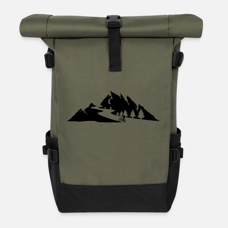 Mountenbiker - Rolltop Rucksack - Olive/Schwarz