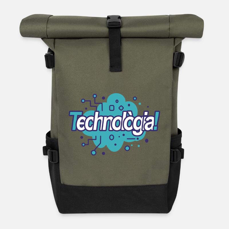 Technologie - Rolltop Rucksack - Olive/Schwarz