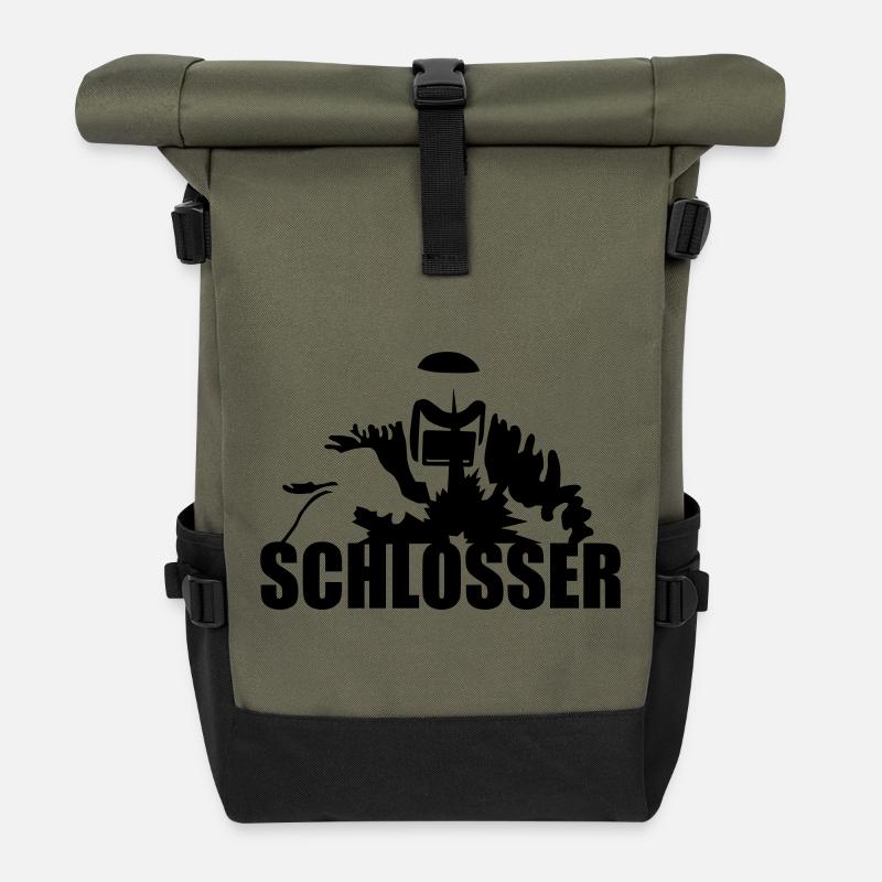 Schlosser - Rolltop Rucksack - Olive/Schwarz