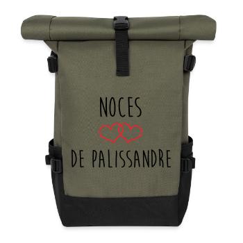 Rosewood Wedding 65 Years Union - Roll Top Backpack - olive/black - Front