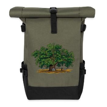 Eiche - Rolltop Rucksack - Olive/Schwarz - Vorne