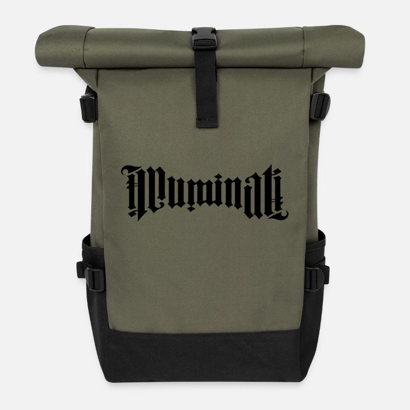ILLUMINATI - Rolltop Rucksack - Olive/Schwarz