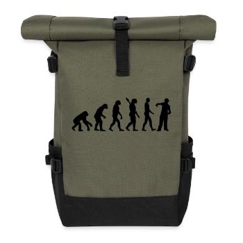 Evolution Rapper - Roll Top Backpack - olive/black - Front