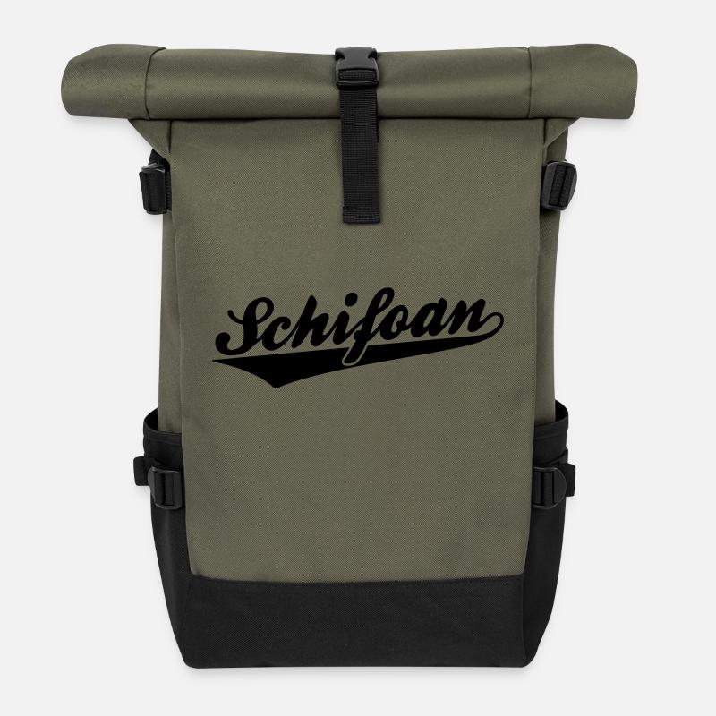 Schifoan - Sac à dos roll top - olive/noir