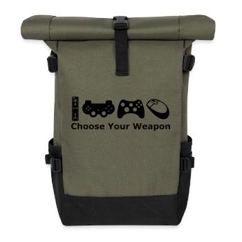 chose your weapon - Roll Top Backpack - olive/black - Front