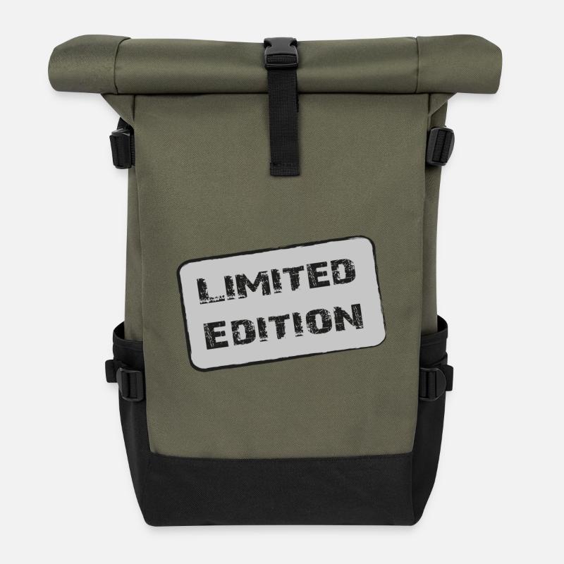 limited_edition_grunge - Rolltop Rucksack - Olive/Schwarz