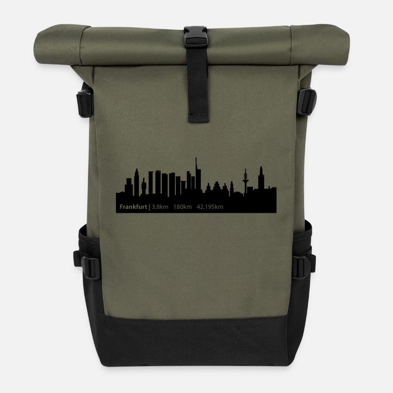 Frankfurt - Frankfurt Triathlon - Rolltop Rucksack - Olive/Schwarz