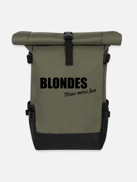 Blondes - Rolltop Rucksack - Olive/Schwarz