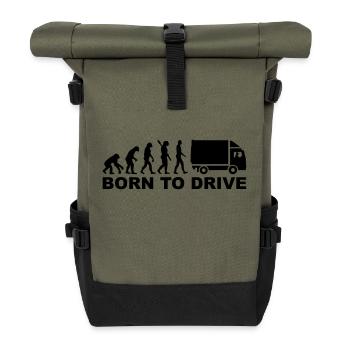 LKW - Rolltop Rucksack - Olive/Schwarz - Vorne