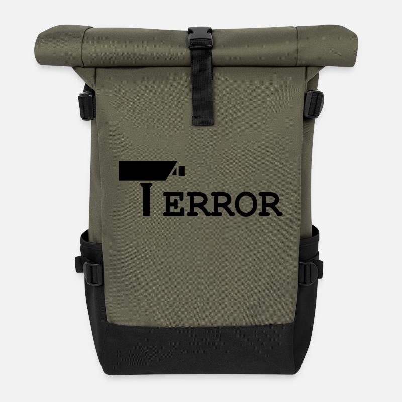 fehler - Rolltop Rucksack - Olive/Schwarz