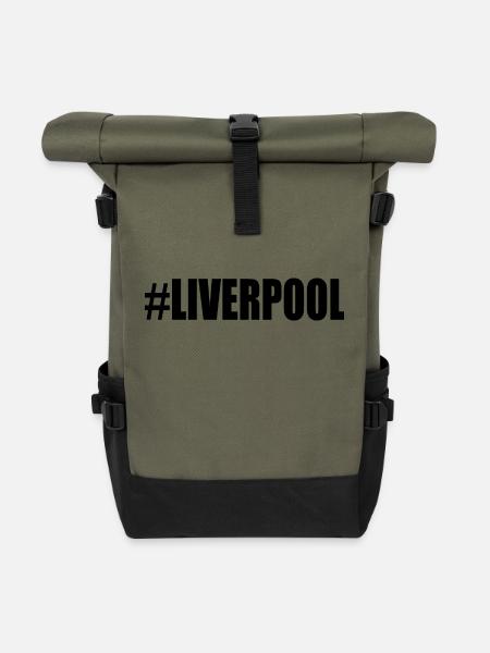 LIVERPOOL - Roll Top Backpack - olive/black