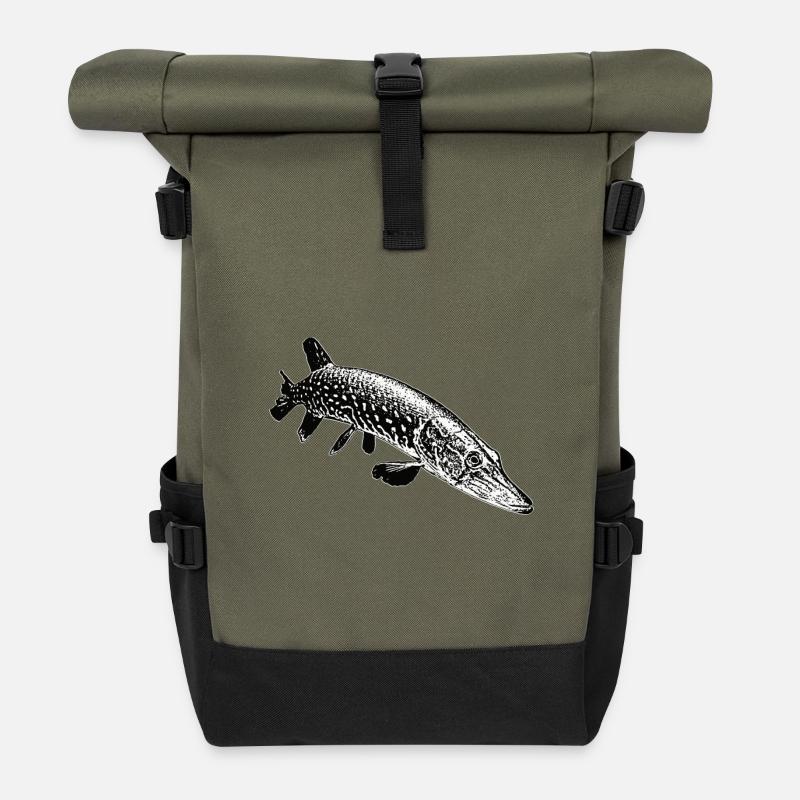 Hecht - Rolltop Rucksack - Olive/Schwarz