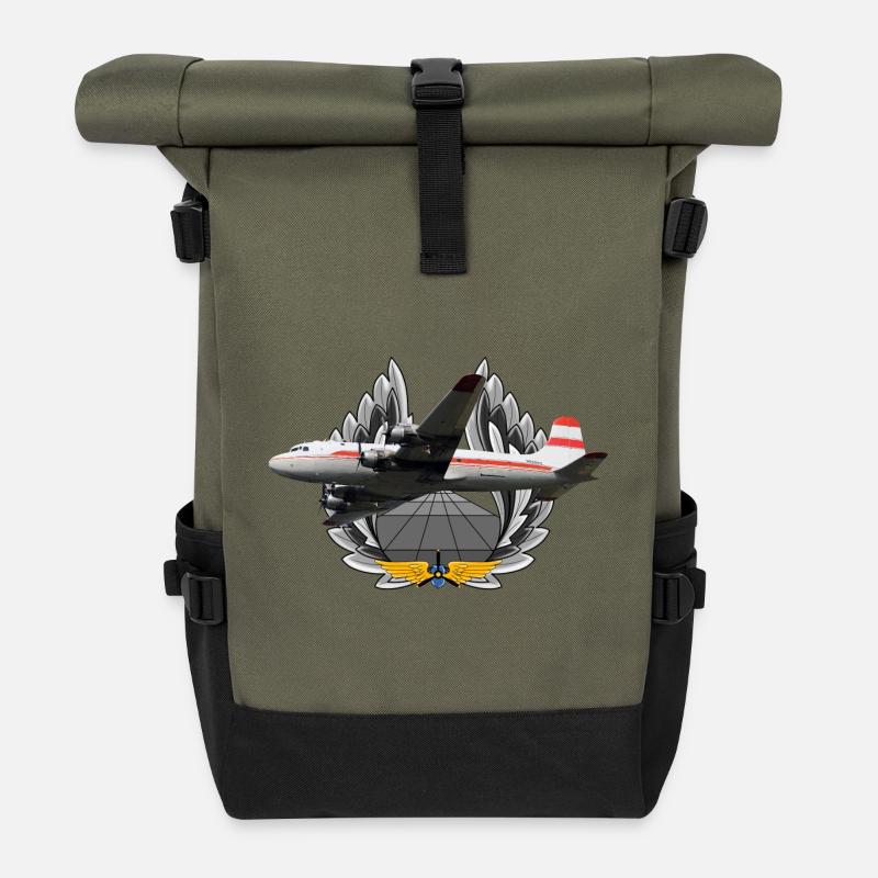 DC-4 - Rolltop Rucksack - Olive/Schwarz