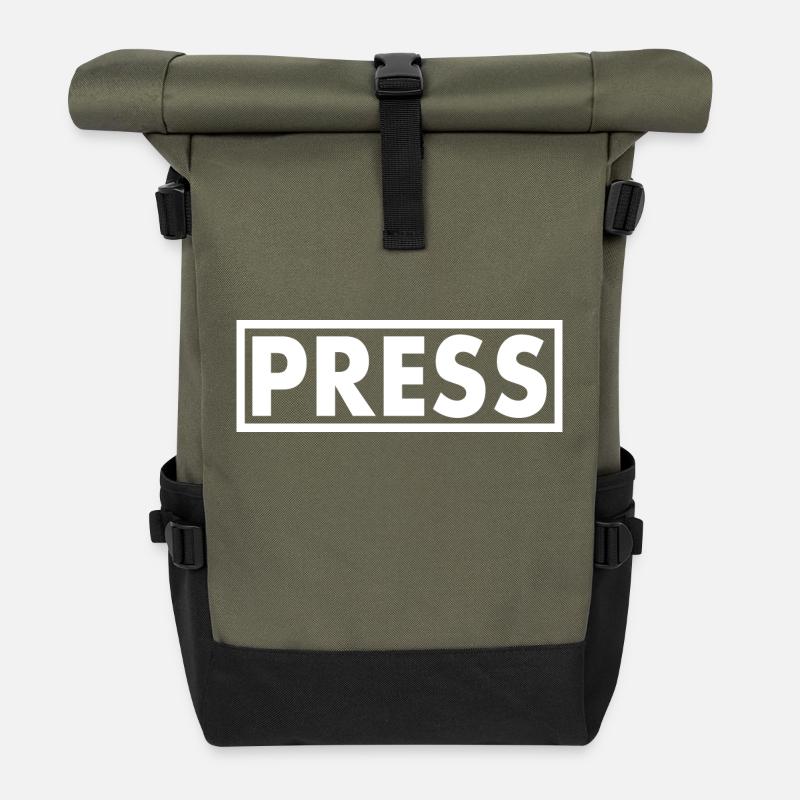 Press - Roll Top Backpack - olive/black