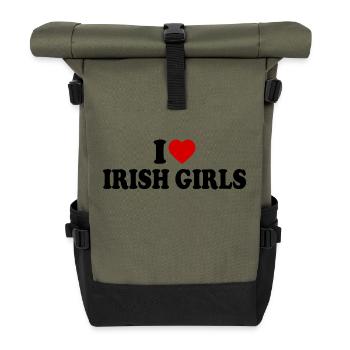 I love irish girls - Sac à dos roll top - olive/noir - Devant