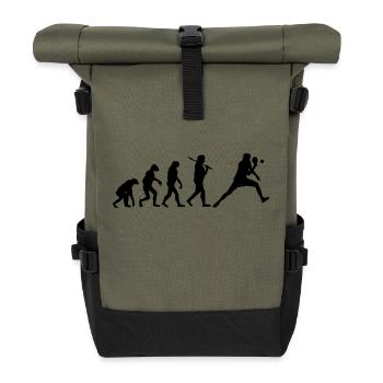 Ping Pong - Roll Top Backpack - olive/black - Front