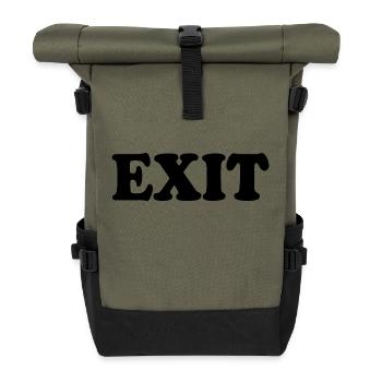 Exit - Roll Top Backpack - olive/black - Front